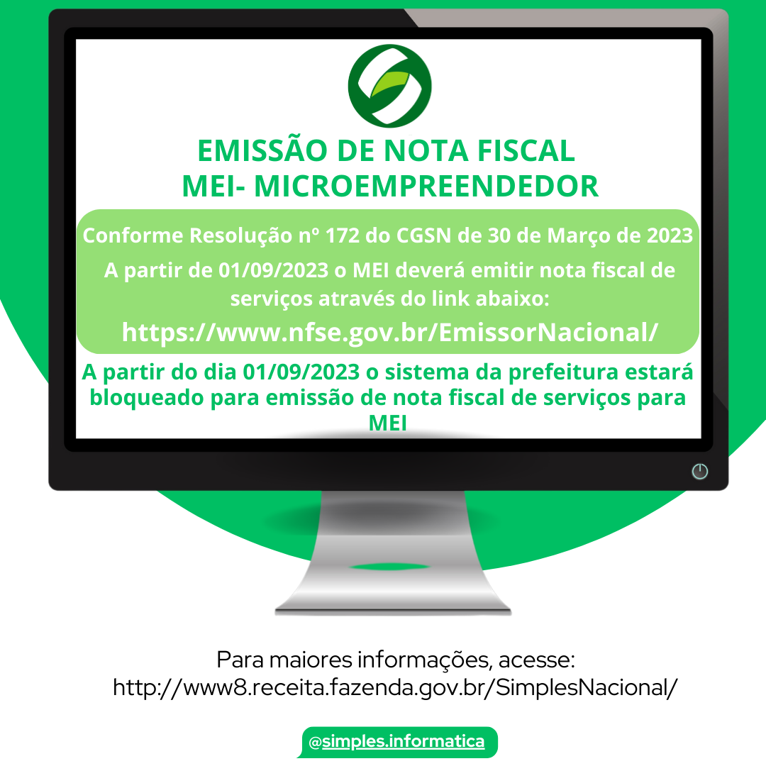 EMISSÃO DE NFS-e ATRAVÉS DO PORTAL SIMPLES NACIONAL